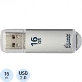 Флеш-память SmartBuy V-Cut 16 Gb USB 2.0 серебристая Флеш-память SmartBuy V-Cut 16 Gb USB 2.0 серебристая