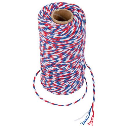 Нить хлопчатобумажная для прошивки документов, ТРИКОЛОР, диаметр 1,6 мм, длина 120 м, BRAUBERG, 700364