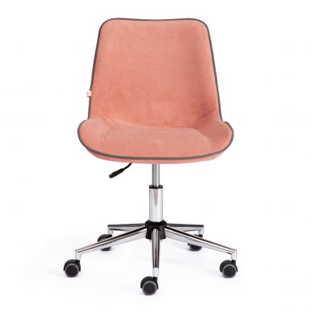 Кресло STYLE флок , розовый, 137