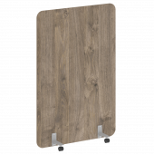 R-line Перегородка на металлических опорах, на роликах DP.R-120-180 Тиквуд тёмный/Серый металл 1200*18*1800