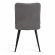 Стул обеденный Bari флок , серый/черный, 29, 46х55х89