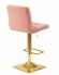 Стул барный DOBRIN GOLDIE, пудрово-розовый велюр (MJ9-32)