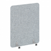 R-line soft Перегородка на металлических опорах, на роликах AP.R-120-150 Romeo 13/Серый металл 1200*18*1500