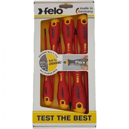 Набор отверток диэлектрических Ergonic 6 шт Felo 41396198