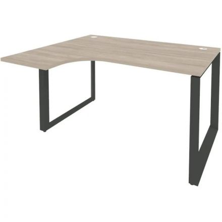 Стол ONIX-О левый О на металлокаркасе O.MO-SA-3L аттик дуб/антрацит