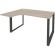 Стол ONIX-О левый О на металлокаркасе O.MO-SA-3L аттик дуб/антрацит