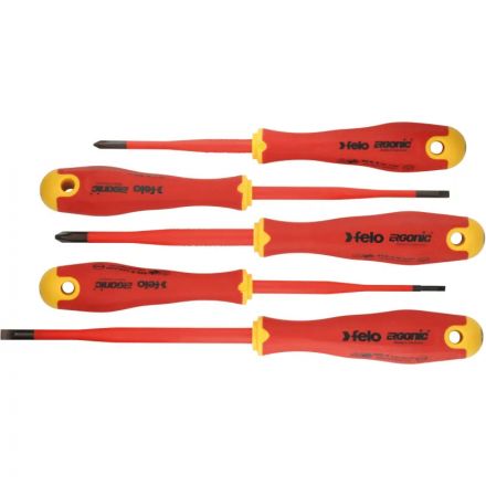 Набор отверток диэлектрических SL/PH E-Slim Ergonic, 5 шт Felo 41385198
