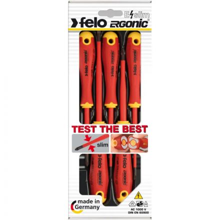 Набор отверток диэлектрических SL/PH E-Slim Ergonic, 5 шт Felo 41385198