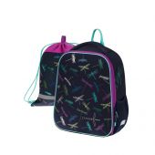 Ранец Berlingo Expert Mini "Dragonfly" 36*27*14см, 2 отделения, 2 кармана, анатомическая спинка, мешок для обуви Ранец Berlingo Expert Mini "Dragonfly" 36*27*14см, 2 отделения, 2 кармана, анатомическая спинка, мешок для обуви