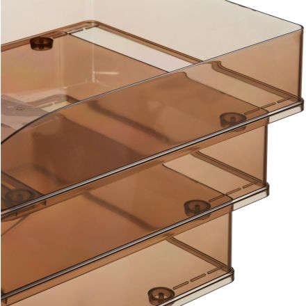 Лоток горизонтальный Attache Line прозрачный тонированный 340х255х63мм Лоток горизонтальный Attache Line прозрачный тонированный 340х255х63мм