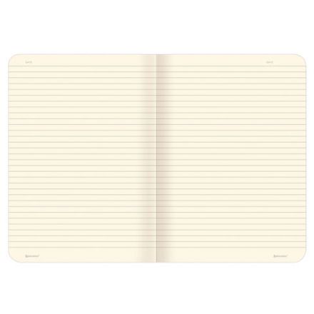 Тетрадь 60 л. в линию обложка SoftTouch, бежевая бумага 70 г/м2, сшивка, В5 (179х250 мм), ГАВ, BRAUBERG, 403823