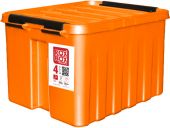 Ящик 210х170х175 мм с крышкой и клипсами оранжевый Ящик 210х170х175 мм с крышкой и клипсами оранжевый