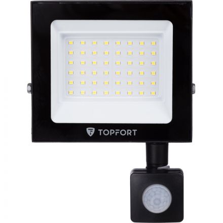 Прожектор светодиодный TOPFORT LED FL MS 50W 6500K 4250Л c датчик. движения