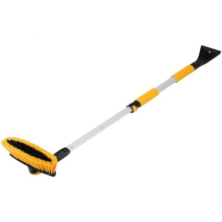 Щетка со скребком, телескоп, поворотная голова Denzel 75-112см 55326 Щетка со скребком, телескоп, поворотная голова Denzel 75-112см 55326
