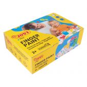 Краски пальчиковые JOVI, 06 цветов, 750г, картон Краски пальчиковые JOVI, 06 цветов, 750г, картон