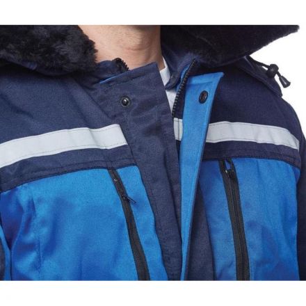 Костюм рабочий зимний з03-КПК вслк. с синим (р.48-50) 158-164