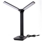 Светильник Ultraflash UF-819 C02, LED, 12Вт, 6000К, 3ур. яркости, черный