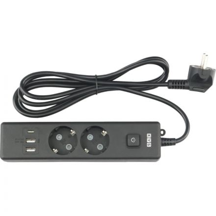 Удлинитель Power Cube, 2р с/з вык.,3USB, 3500 Вт, 16А,1.9 м, 3x1,0 (черный) Удлинитель Power Cube, 2р с/з вык.,3USB, 3500 Вт, 16А,1.9 м, 3x1,0 (черный)