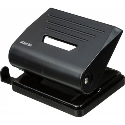 Дырокол Attache Eco до 15 листов черный с линейкой Дырокол Attache Eco до 15 листов черный с линейкой