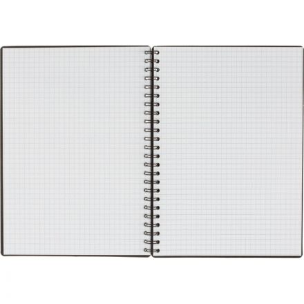 Бизнес-тетрадь Комус А5 100л, кл., обл.пластик, спираль, синяя Classic Бизнес-тетрадь Комус А5 100л, кл., обл.пластик, спираль, синяя Classic