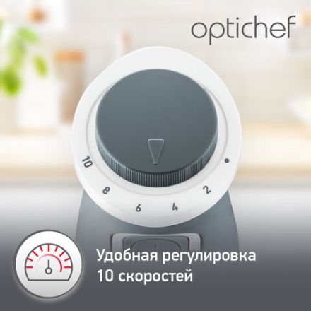 Блендер погружной MOULINEX DD642132, 800 Вт, 10 скоростей, 3 насадки, стакан, белый/серый, 7211002804 Блендер погружной MOULINEX DD642132, 800 Вт, 10 скоростей, 3 насадки, стакан, белый/серый, 7211002804