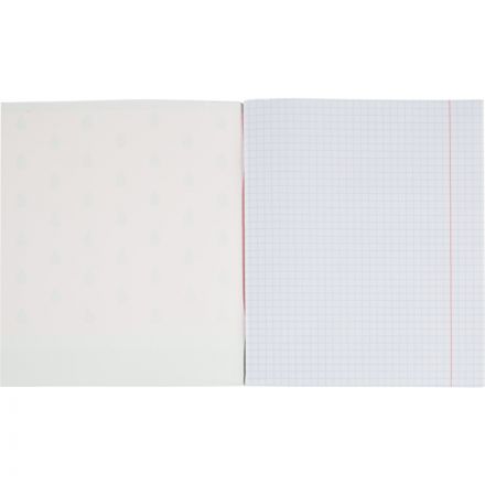 Тетрадь общая А5 96л №1School Арбуз,клет,скреп, ВД-лак