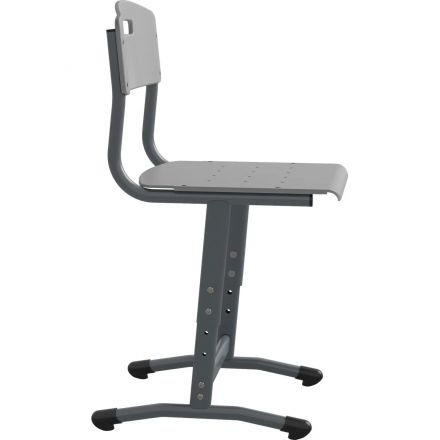 Стул ученический MET Универсал 5-7р.г. (4-6р.г) ПФ серый 7040/серый