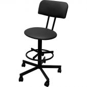 Стул лабораторный РС01.00.37/РС12 (РС37/12 сп.моб-201-01-01) к/з черн,к.чер Стул лабораторный РС01.00.37/РС12 (РС37/12 сп.моб-201-01-01) к/з черн,к.чер