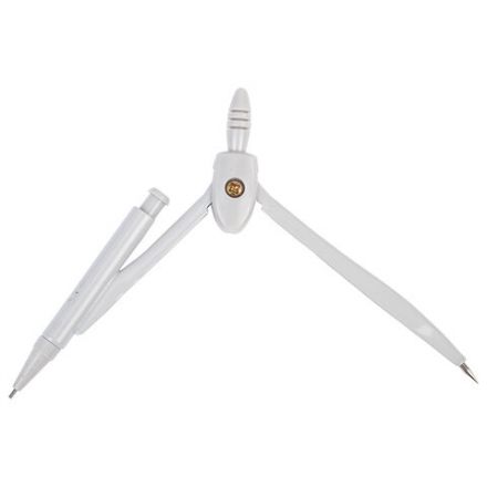 Готовальня STAFF "College" 2 предмета: циркуль 120 мм, запасные грифели, пластиковый пенал, дисплей, ассорти, 210862