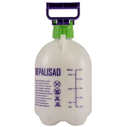 Опрыскиватель ручной 5 л с насосом, шлангом, разбрызгиватель Palisad 64740