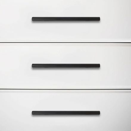 Ручка УЗК_скоба меб.StahlBuro A8925-128 (16645) BL матовый черный 2шт/уп