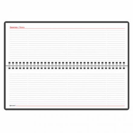 Планинг настольный недатированный (305х140 мм) BRAUBERG "Select", балакрон, 60 л., темно-синий, 123798