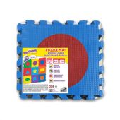Коврик-пазл напольный 0,9х0,9 м, мягкий, "Фигуры", 9 частей 30х30 см, толщина 1 см, ЮНЛАНДИЯ, 664664 Коврик-пазл напольный 0,9х0,9 м, мягкий, "Фигуры", 9 частей 30х30 см, толщина 1 см, ЮНЛАНДИЯ, 664664