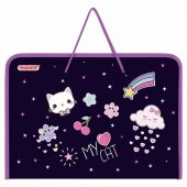 Папка для труда на молнии с ручками ПИФАГОР А4, 1 отделение, пластик, органайзер, "Leapfrog", 273388