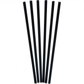Трубочки для коктейлей 240 мм, d8 мм, черн. пласт. прямые 250 шт/уп