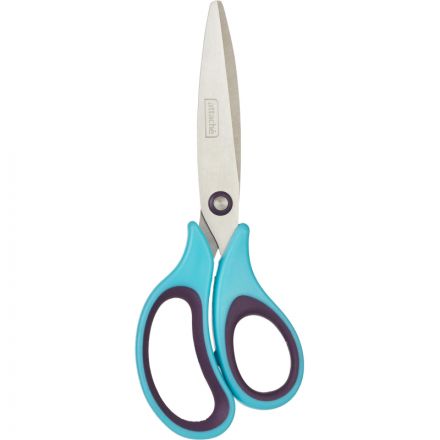 Ножницы Attache Town 170 мм с прорезиненными анатомическими ручками фиолетового/голубого цвета