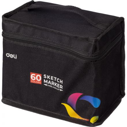 Маркер для скетчинга Deli 60цв. двухстор., E70806-60 Маркер для скетчинга Deli 60цв. двухстор., E70806-60