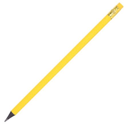 Карандаш чернографитный BRAUBERG KIDS, 1 шт., HB, трехгранный, с ластиком, 181996