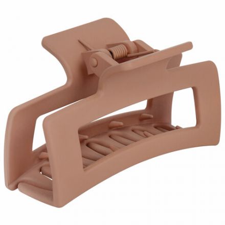 Краб для волос 8,5 см, soft-touch, коричневый, MONTE VITA (МОНТЕ ВИТА), 457001