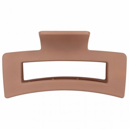 Краб для волос 8,5 см, soft-touch, коричневый, MONTE VITA (МОНТЕ ВИТА), 457001