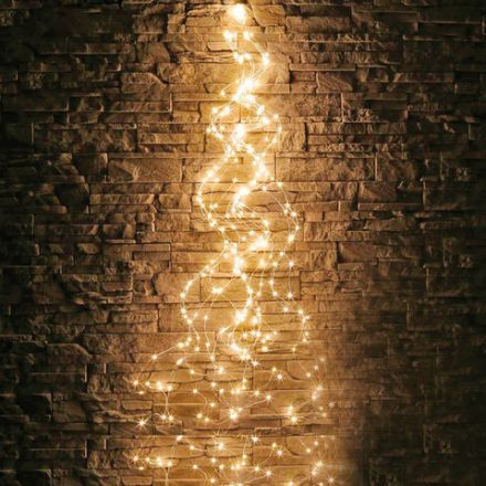 Электрогирлянда-конский хвост комнатная, 2 м, 200 LED, тёплый белый, 220 V, ЗОЛОТАЯ СКАЗКА, 591365