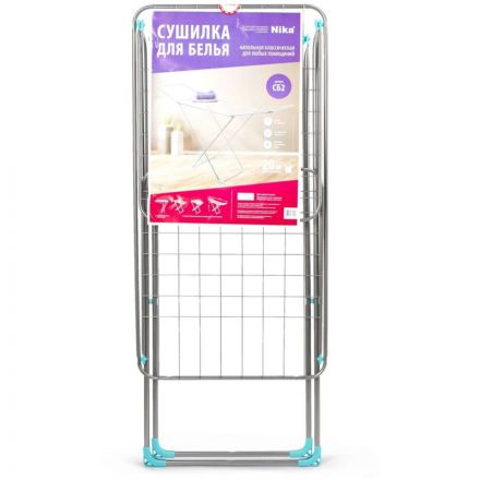 Сушилка для белья Nika 20м СБ2 серый, напольная Сушилка для белья Nika 20м СБ2 серый, напольная