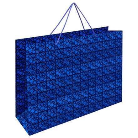 Пакет подарочный (1 шт.) 53x16x38 см, "BIG SIZE", голография, ассорти 3 цвета, ЗОЛОТАЯ СКАЗКА, 609730