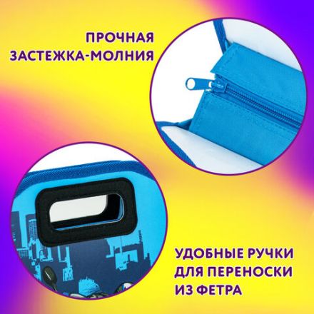 Папка-сумка ЮНЛАНДИЯ, 1 отделение, фетровые ручки, 34х30х11 см, "Best bike", 271000 Папка-сумка ЮНЛАНДИЯ, 1 отделение, фетровые ручки, 34х30х11 см, "Best bike", 271000