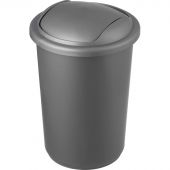 Ведро для мусора с крышкой-вертушкой Uniplast 12 л пластик серое (25х38 см)