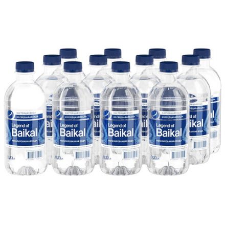 Вода негазированная питьевая LEGEND OF BAIKAL 0,33 л, УТ-00000514