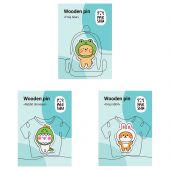 Набор деревянных значков MESHU "Not those who are", каширование, 3шт. Набор деревянных значков MESHU "Not those who are", каширование, 3шт.