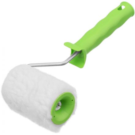 Валик 100 мм D=48 мм с ручкой 6 мм мех натур. Сибртех 80121