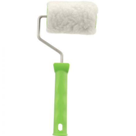 Валик 100 мм D=48 мм с ручкой 6 мм мех натур. Сибртех 80121