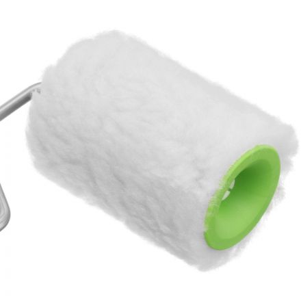 Валик 100 мм D=48 мм с ручкой 6 мм мех натур. Сибртех 80121